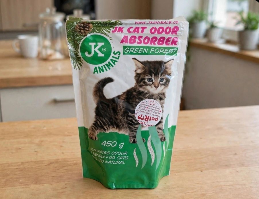 Odorizant Absorbant Litiera Pisica Jk Cat Green Forest, 450 g
