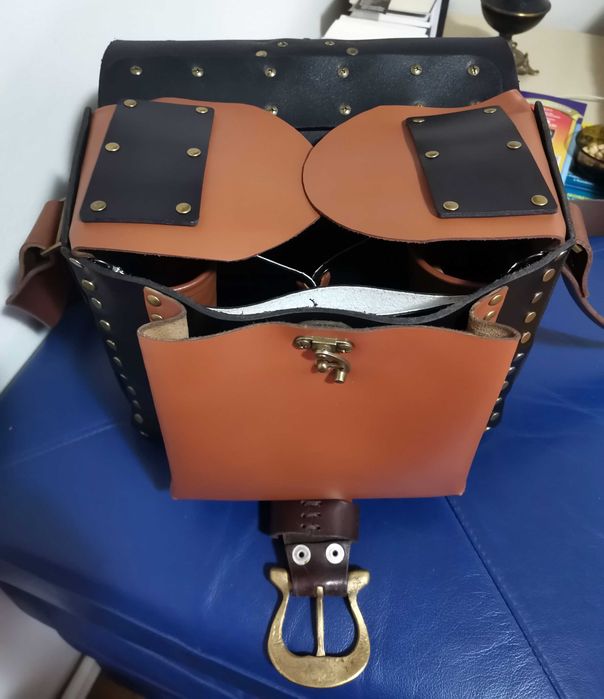 Geanta piele de bizon unicat  - Zewe Leathercraft