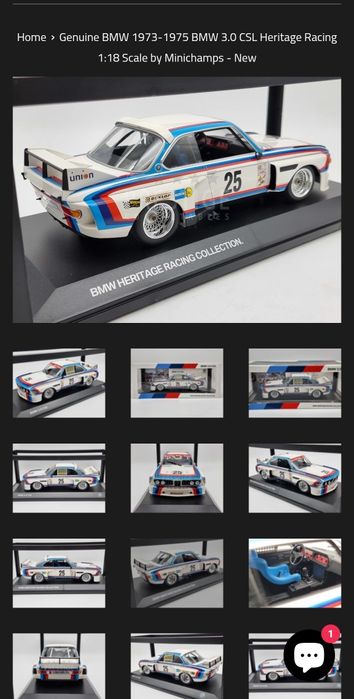 BMW 3.0 CSL E9 - 1:18 - Minichamps
