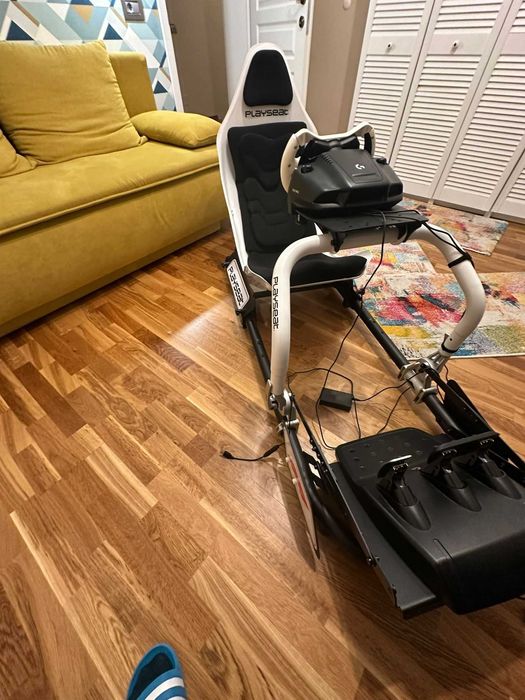 Scaun gaming - Cockpit Playseat Formula Instinct - F1, Alb/Negru