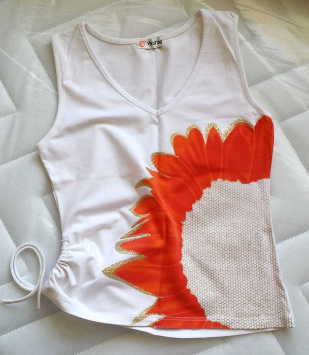 потник-блуза - V-образно деколте