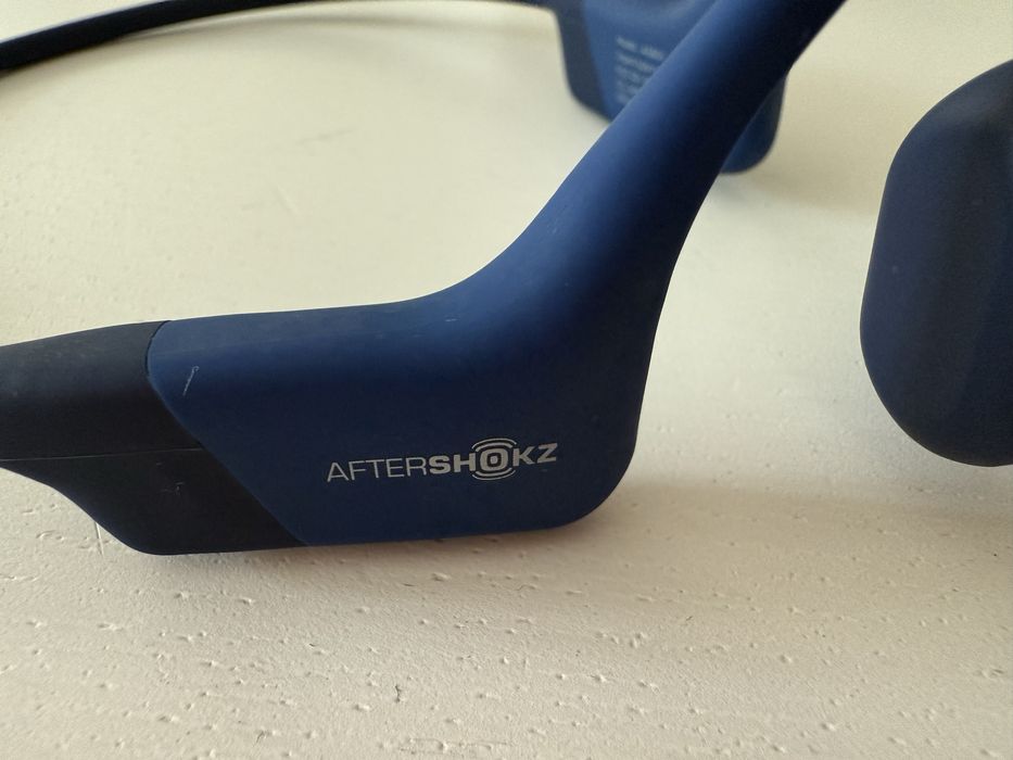 Casti audio waterproof Shokz - Aeropex - unisex, culoarea Blue Eclipse