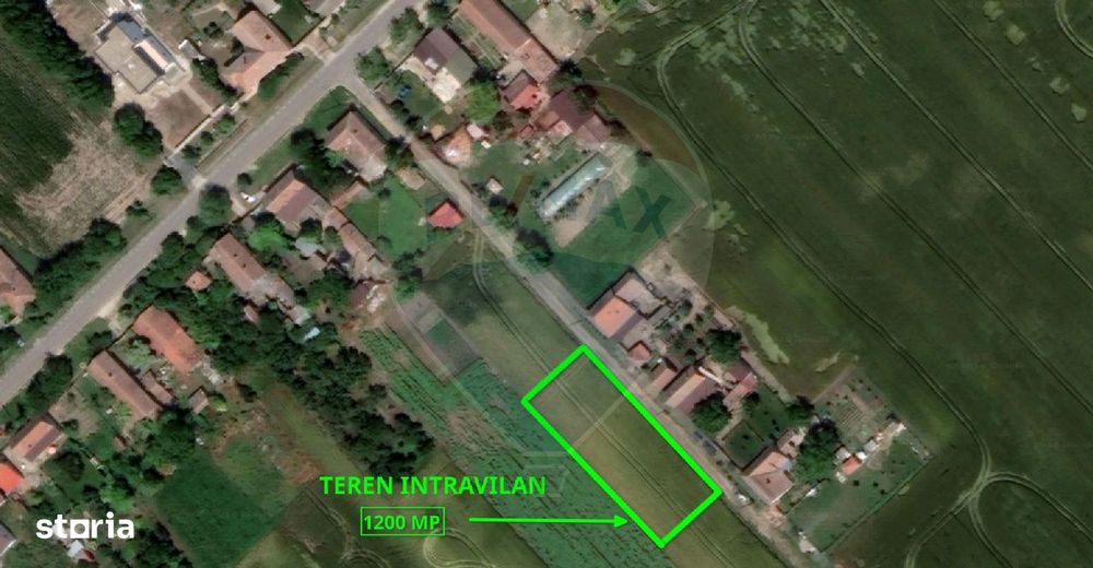Teren intravilan de vânzare 1,200mp Variasu Mare