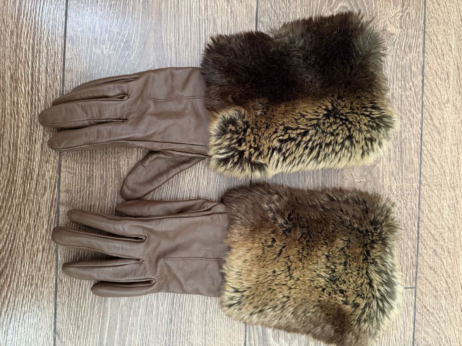 Кожени ръкавици Zara