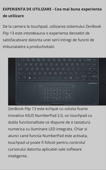 Asus Zenbook Flip 13 - Ecran Oled