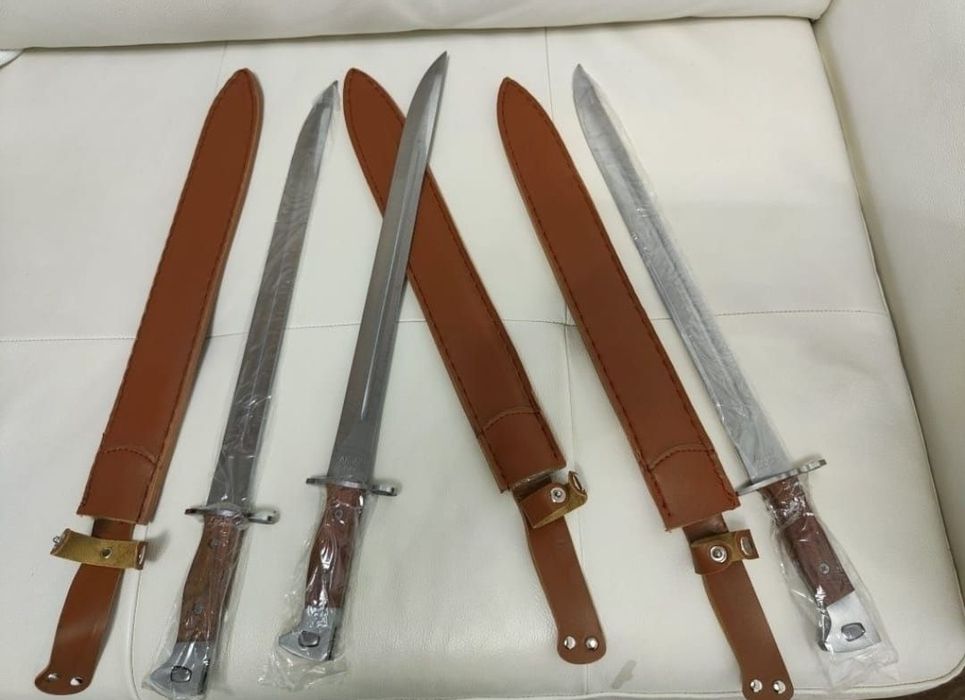 Maceta 50 cm / Cuțit Vanatoare tip Sabie + Husa Piele