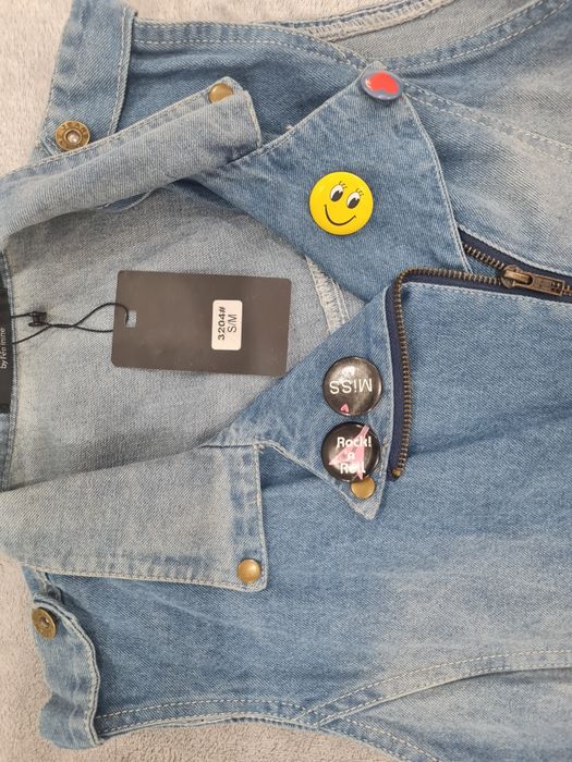 Дамски дънков елек