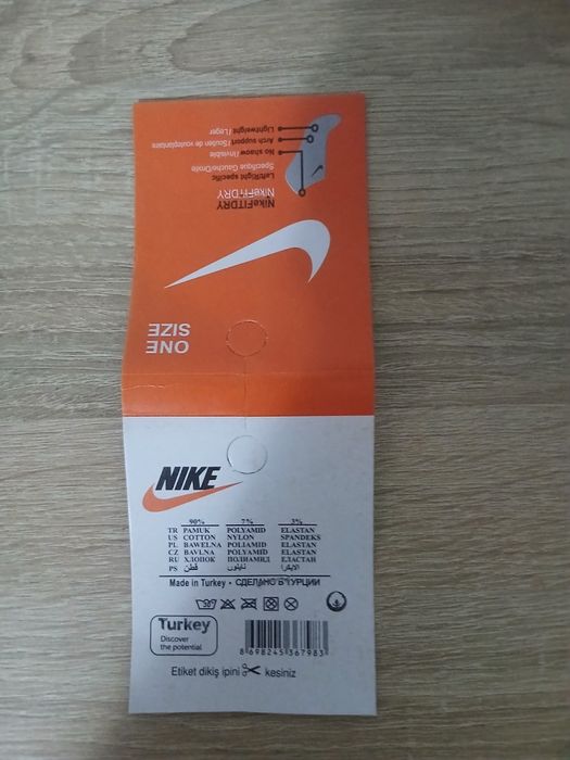*NOU* Sosete Nike Crew Albe - verificare colet