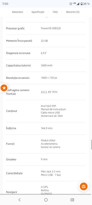 Xiaomi Redmi 9a la cutie