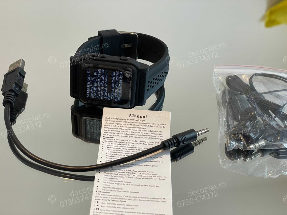 Ceas MP4 de copiat model 2026 Cu fisiere TEXT sisteme audio
