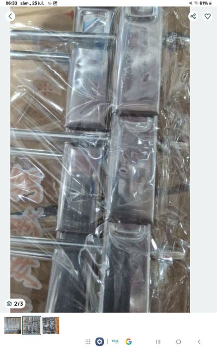 Set 10 Umerase 29,5 cm  inox  cu clips pt fuste, pantaloni, foarte solide Perfecte ca la carte