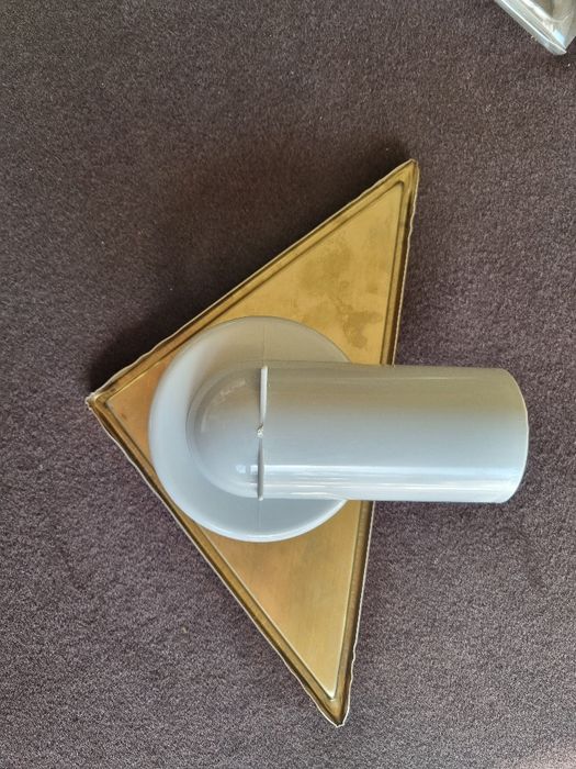 Sifon triunghiular modern pentru cabina de duș, bronz elegant