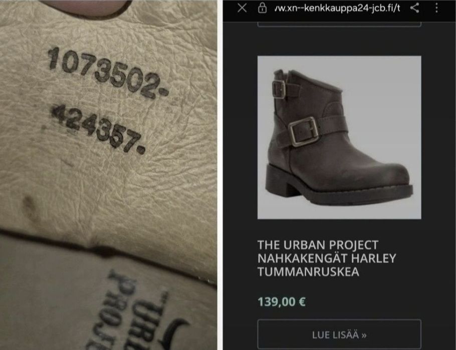 Cizme de damă Premium The Urban Project, piele Full Grain - 37,5