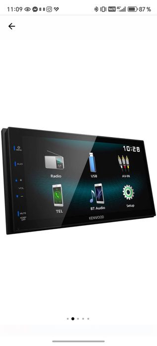 Sistem multimedia Kenwood DMX120BT cu ecran tactil 6.8", USB, Bluetoot