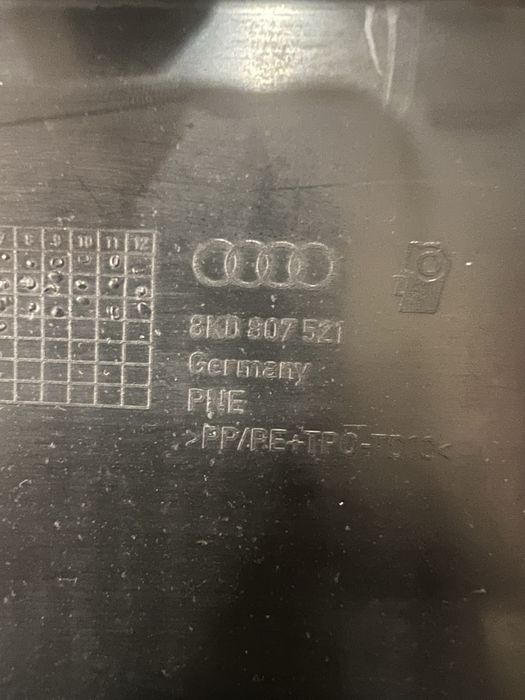 Difuzor aer bara spate Audi A4 B8