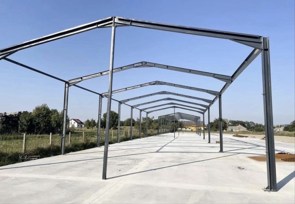 Vand hala metalica de 9 m x30 m x4 m din profil ipe de 160
