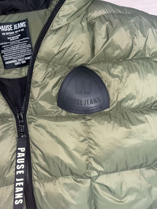 Pause Jeans Мъжко Яке Дълго, Зелено Размер Л/L