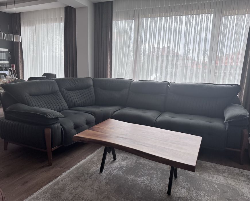 Висококачествен ъглов диван и фотьойл