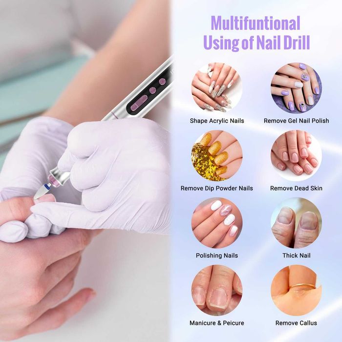 Комплект за маникюр и педикюр с 5 скорости  13 в 1 	Denabuty