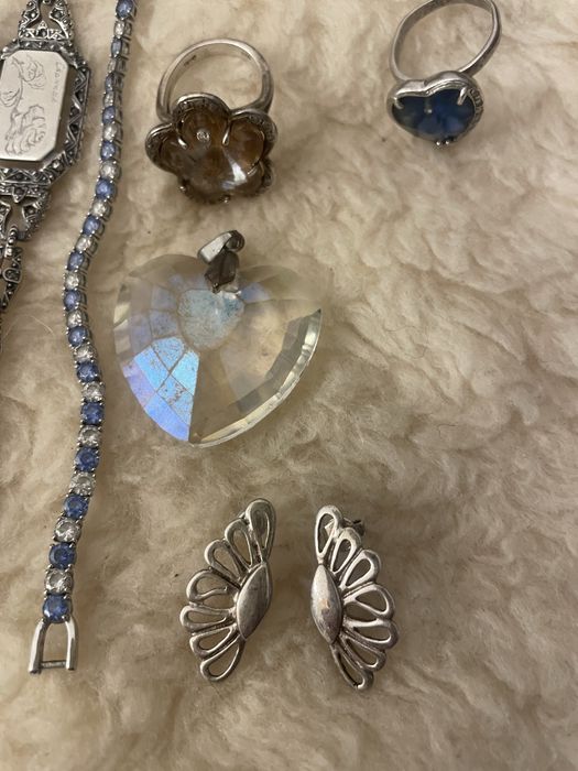 Сребърна гривна,пръстени Iris