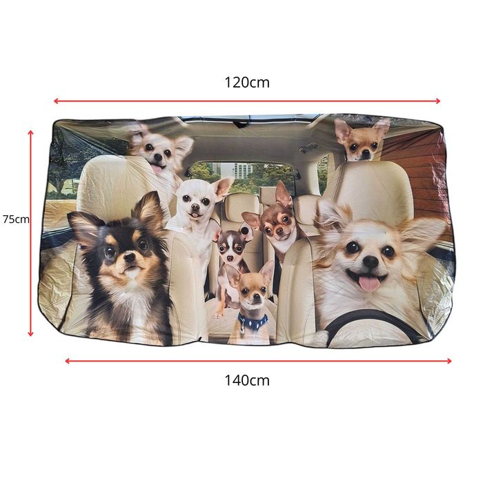 Сенник за предно стъкло PA930 - Чадър - Кучета