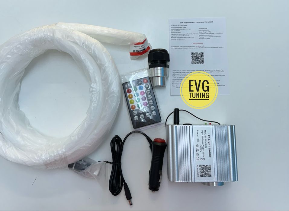 Kit 450 fibra optica stele plafon instelat Twinkle 3M 0.75mm