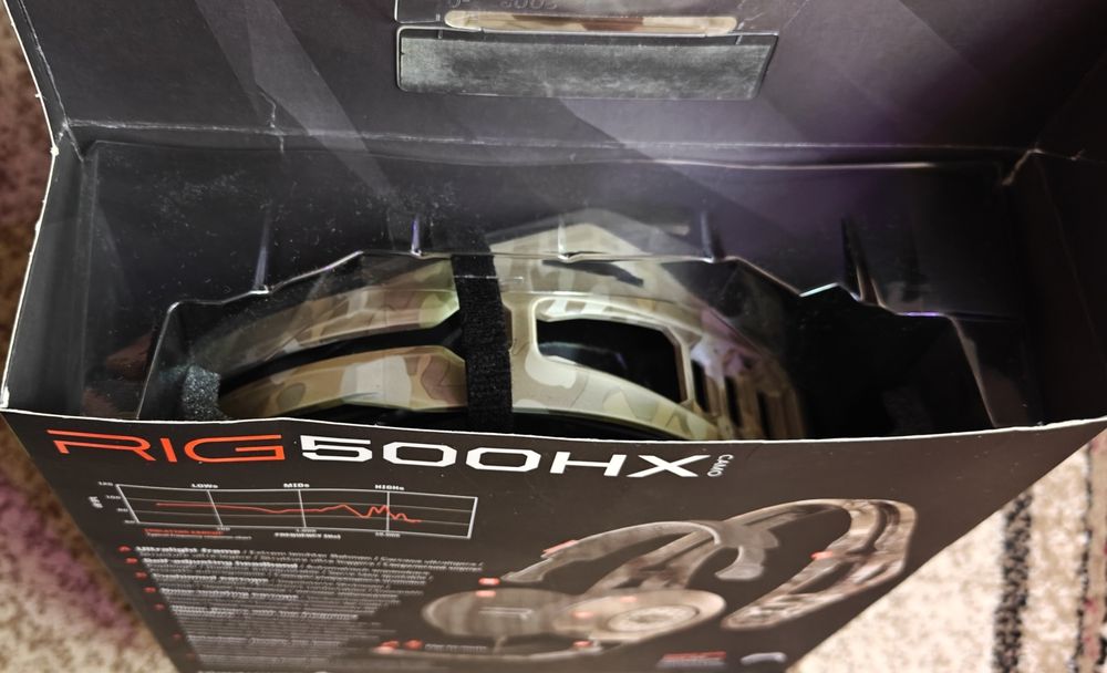 Casti Gaming Plantronics RIG 500HX Xbox One, PC (noi, in cutie)