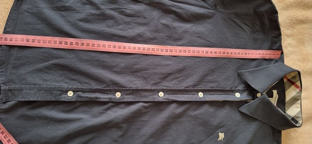 Дамска риза BURBERRY, М р-р, тъмно синя, с лого