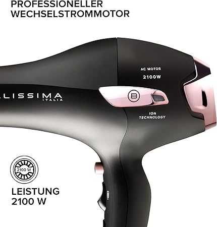 Професионален сешоар с двигател Bellissima P7 3200 йонизатор 2100W