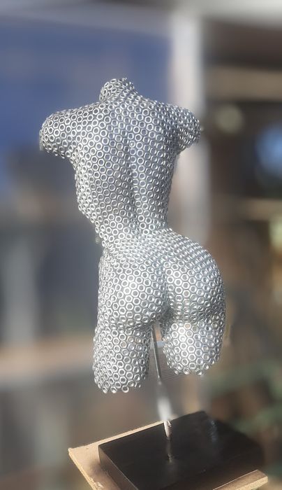 Candelabru bust dama lucrat manual Unicat