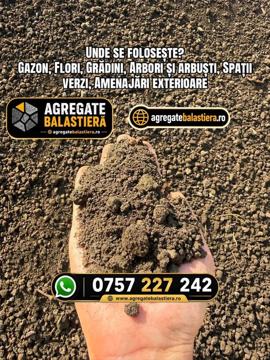 PAMANT NEGRU / Vegetal CERNUT SI MARUNTIT Livrare in IASI si imprejurimi