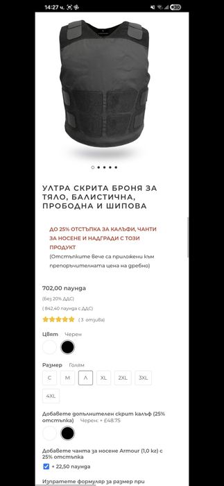 Бронежилетка на vestguard