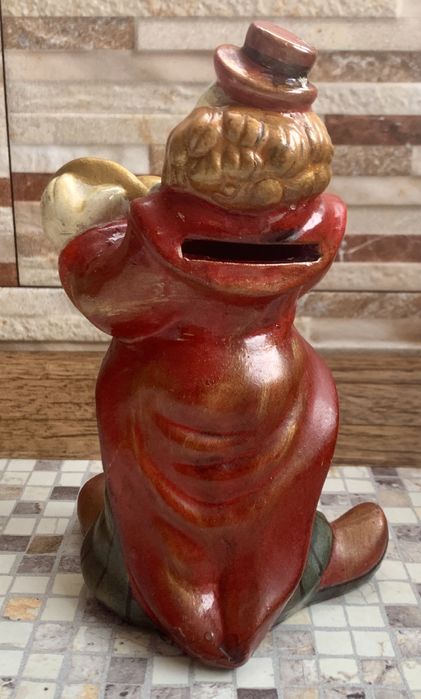 Винтидж керамична касичка клоун