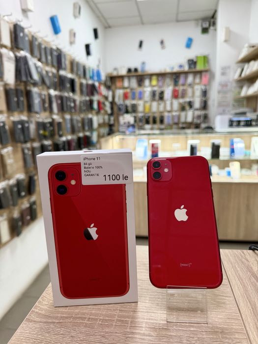 Iphone 11 / Red / 64gb / 100%Baterie / Garantie 12 luni