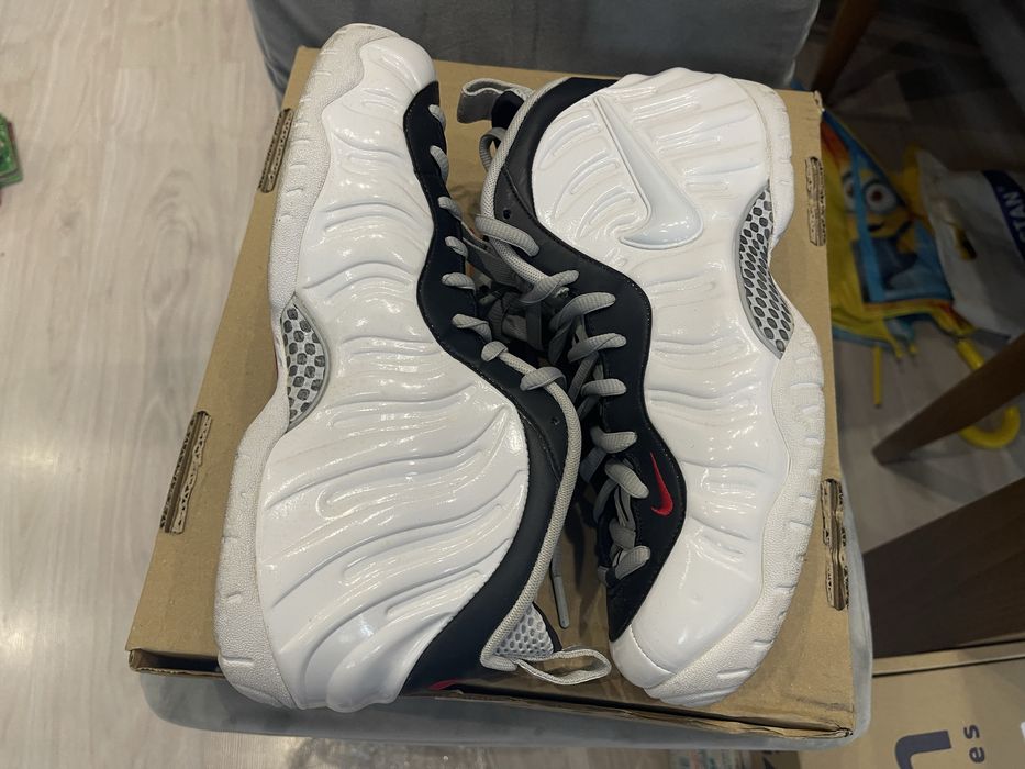 Маратонки Nike Air Zoom Foamposite Pro White Chrome Jordan Adidas NBA