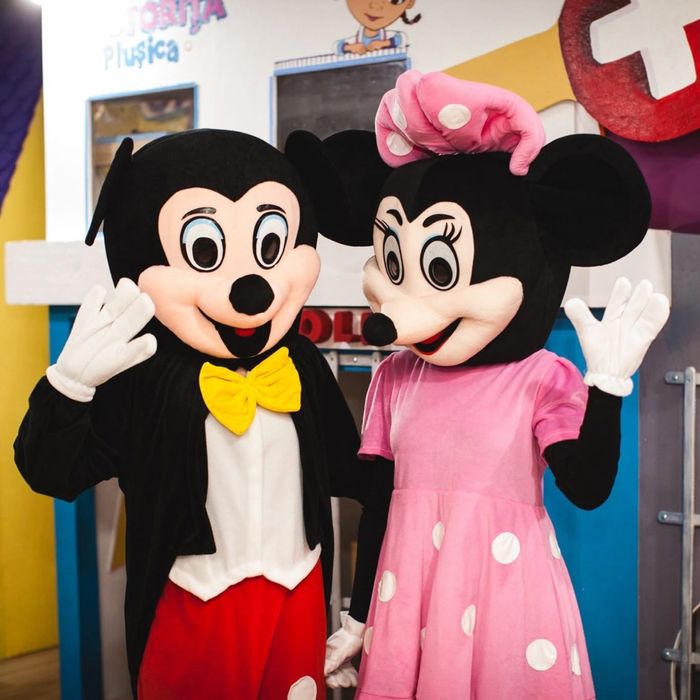 Mickey and Minnie Mouse