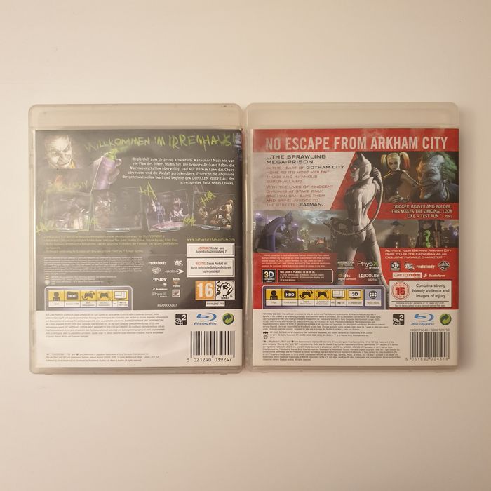 Batman Arkham Asylum & Batman Arkham City PS3/Playstation 3