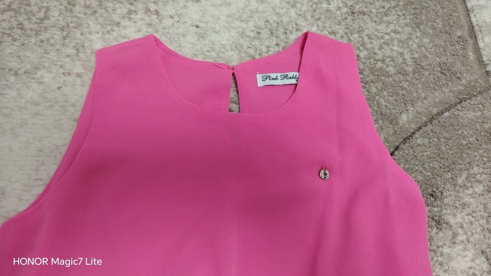 Bluza roz și fusta piele ecologica fetițe 8 anișori