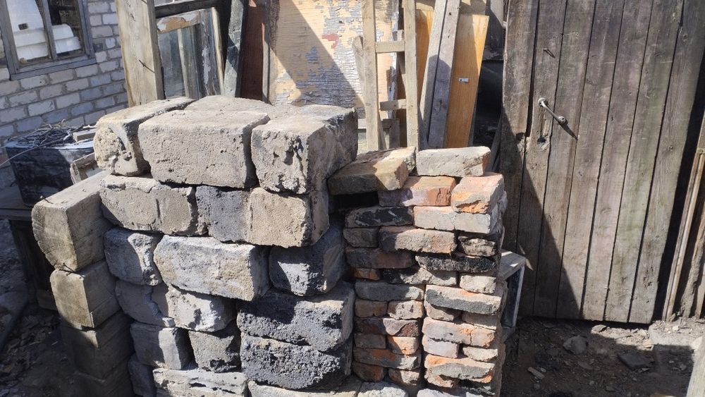 Шлакоблок, кирпич б/у