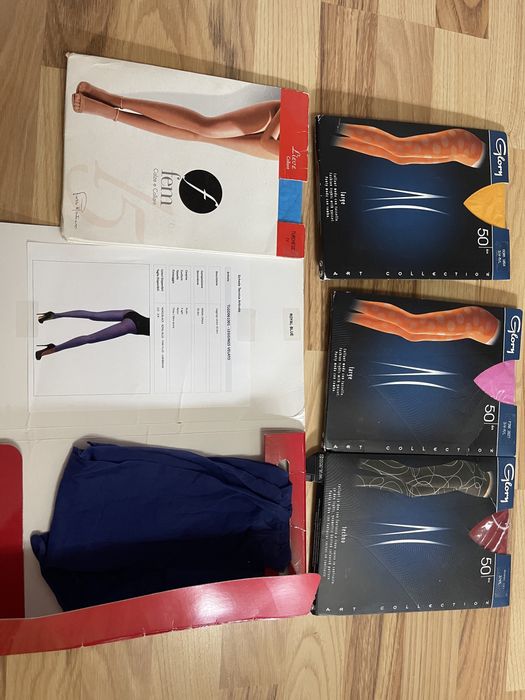 Lot dresuri  ciorapi cu chilot plasa Mura Calzedonia