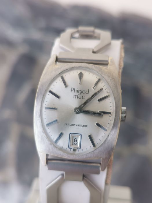 Ceas Phigiet Mec - Mecanic - 28,5*32 mm-Funcționează excelent!