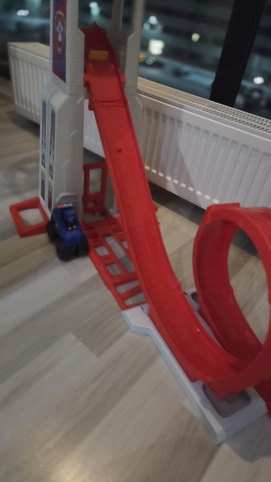 Set de joaca turn cu pista, Paw Patrol, Super Loop Tower HQ, 6069672