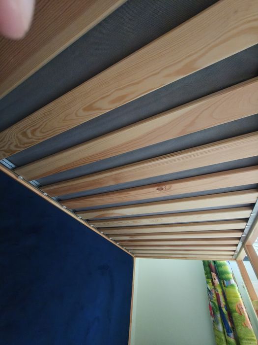Vand Pat Reversibil alb/pin 90x200 cm