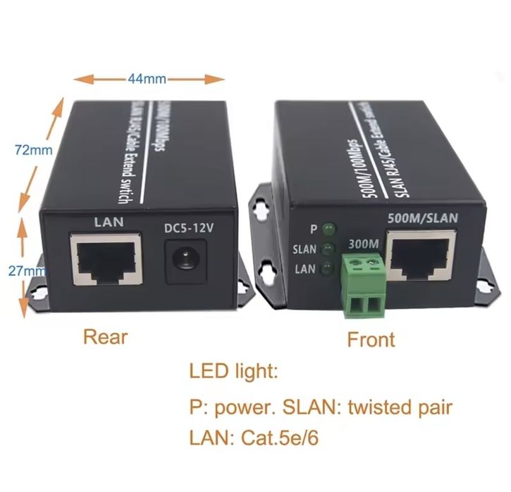 HM-IP преходник Ethernet (Интернет) по двужилен кабел network extender