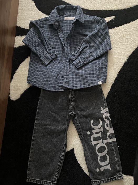 Лот детски дрехи за момче , риза , дънки , панталон Zara  92-98 см. 2/3 години
