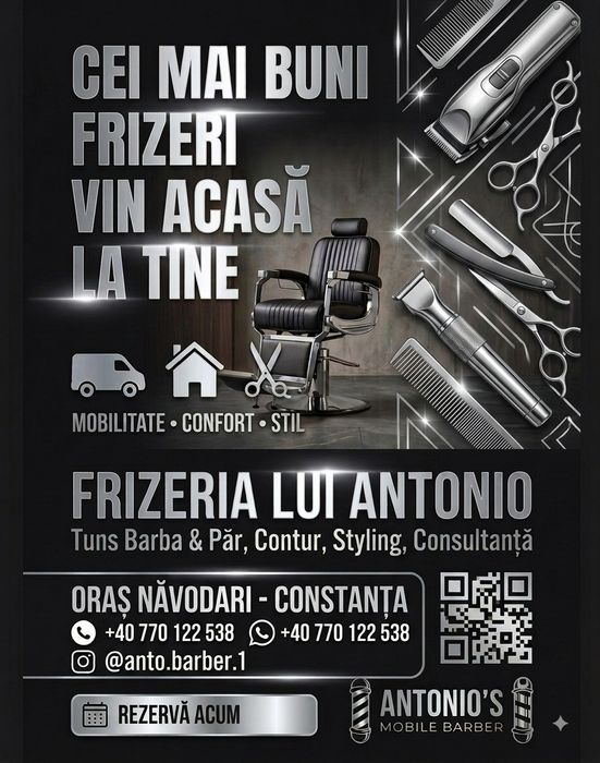 Frizer la domiciliu Constanța – Tunsori bărbați și copii la tine acasă!