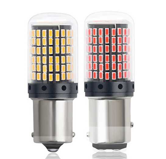 LED  1156 BA15S P21WCANBUS Лед Светлина Диодни Крушки за Мигач 2бр.