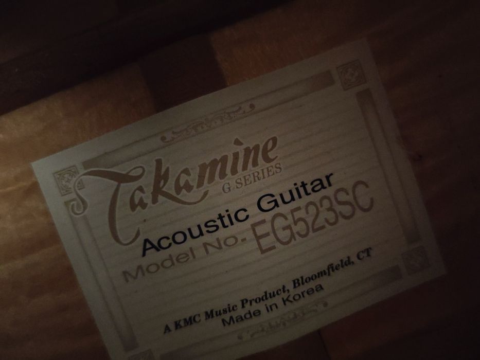 Chitară Electro-Acustică Takamine EG523SC - Stare Mint / Korea