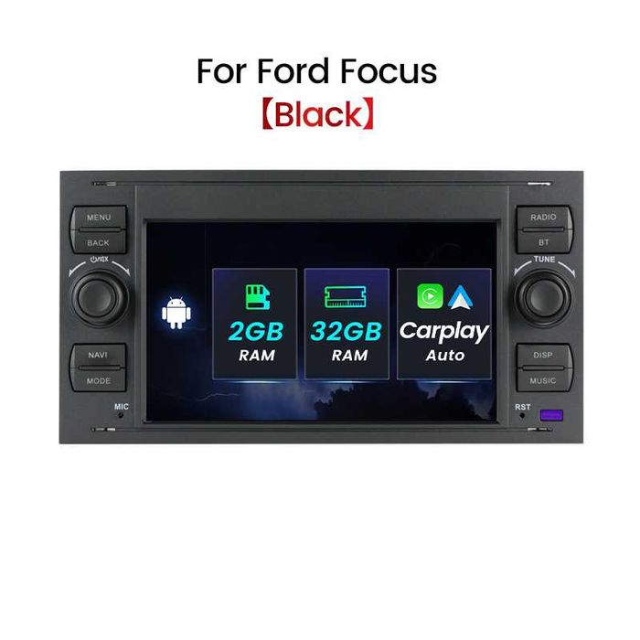 Navigatie Android 14 FORD Ford C Max Mondeo Kuga Fiesta CarPlay CAMERA