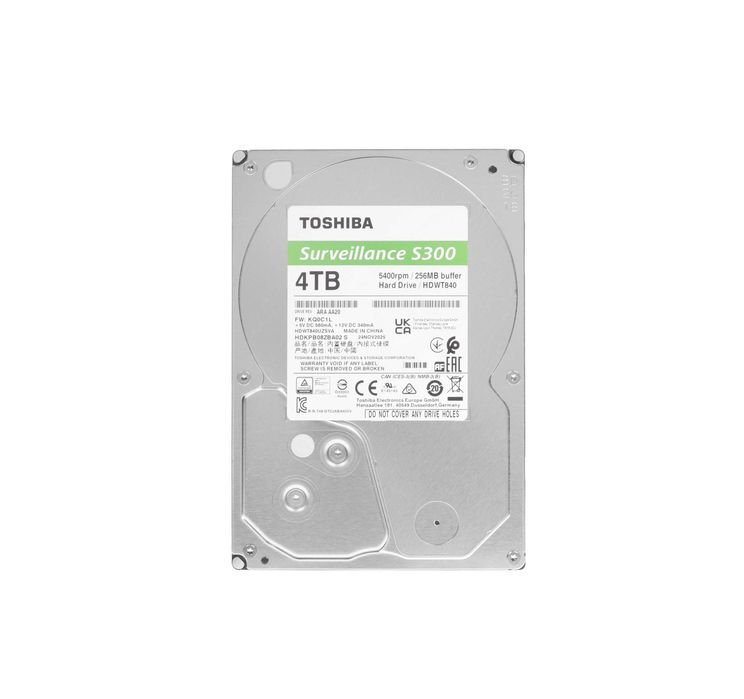 - Жесткий диск 4TB Toshiba S300 Surveillance HDWT840UZSVA